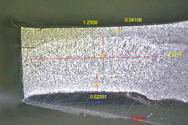 焊接熔深显微镜测量应用图片